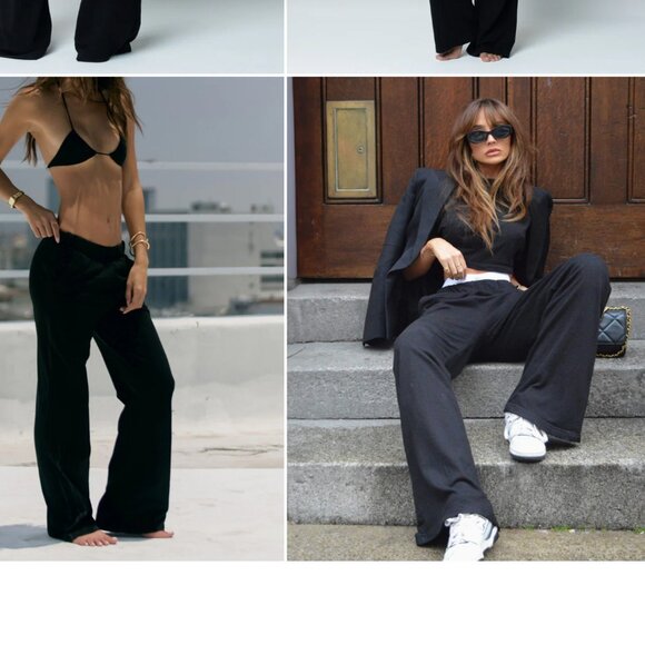 Talentless French Terry Lounge Pant - Pitch Black - L - Excellent Preowned - Picture 3 of 5